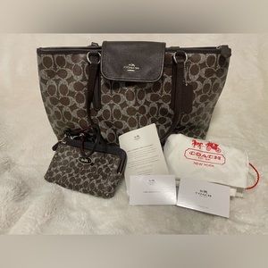 Coach tote bag and wallet